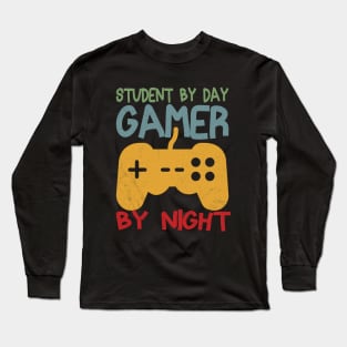 Student By Day Gamer By Night Long Sleeve T-Shirt